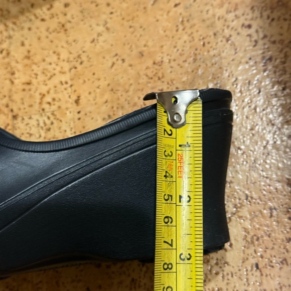 Crocs Frances Mary Jane Black Wedge Heel Slip On Mules Women's Sandals Size 8 - Picture 13 of 14